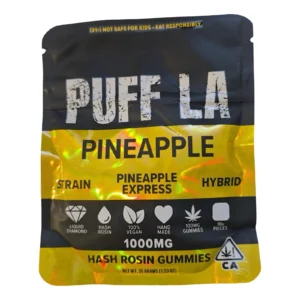 Puff LA | Hash Rosin Gummies | Pineapple | 1000mg
